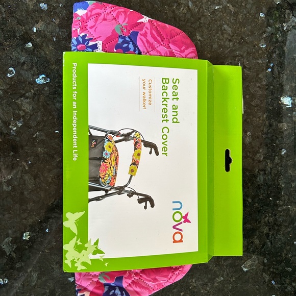 Nova Rollator Seat & Backrest Cover - English Garden - NIB - Picture 6 of 6
